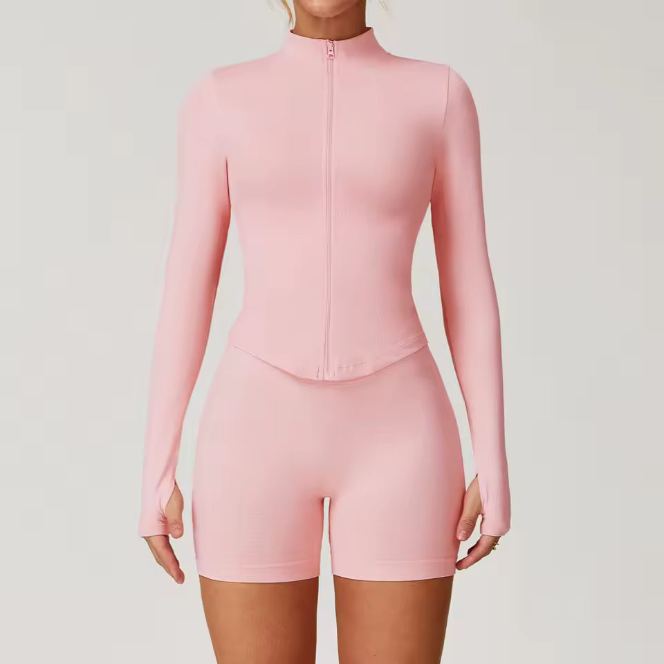 Juliette Zip Jumper & Shorts Set