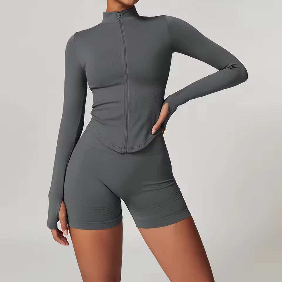 Juliette Zip Jumper & Shorts Set