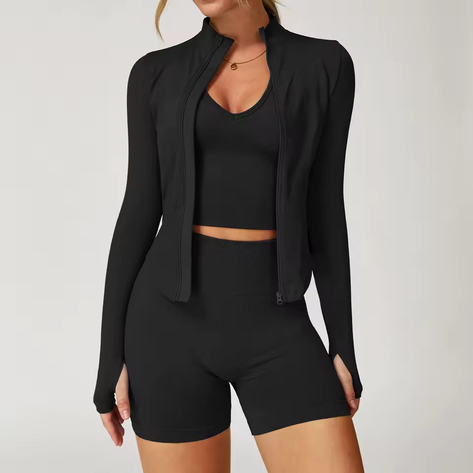 Juliette Zip Jumper, Top & Short Set