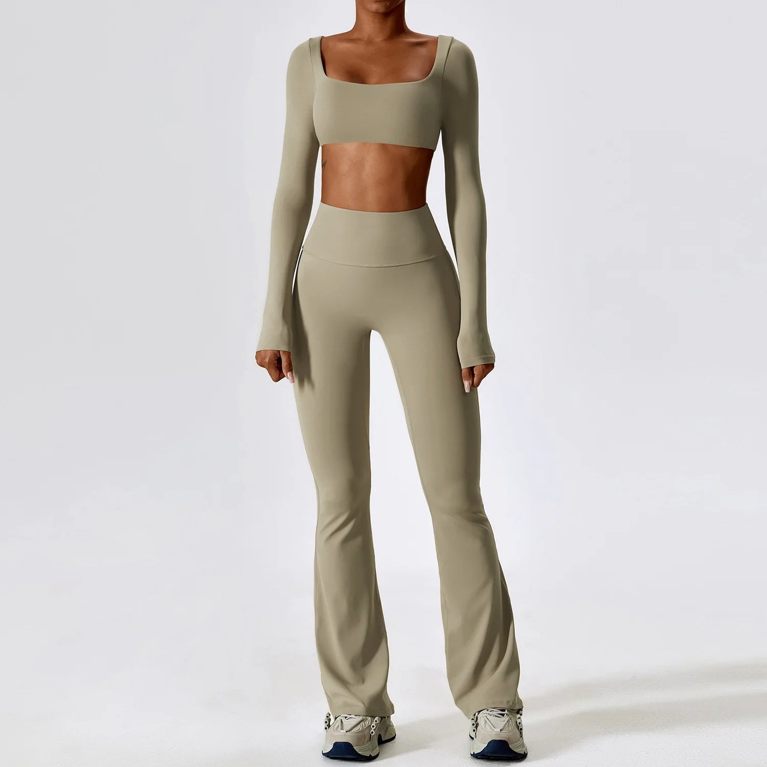 Gabrielle Long Sleeve Top & Flare Set