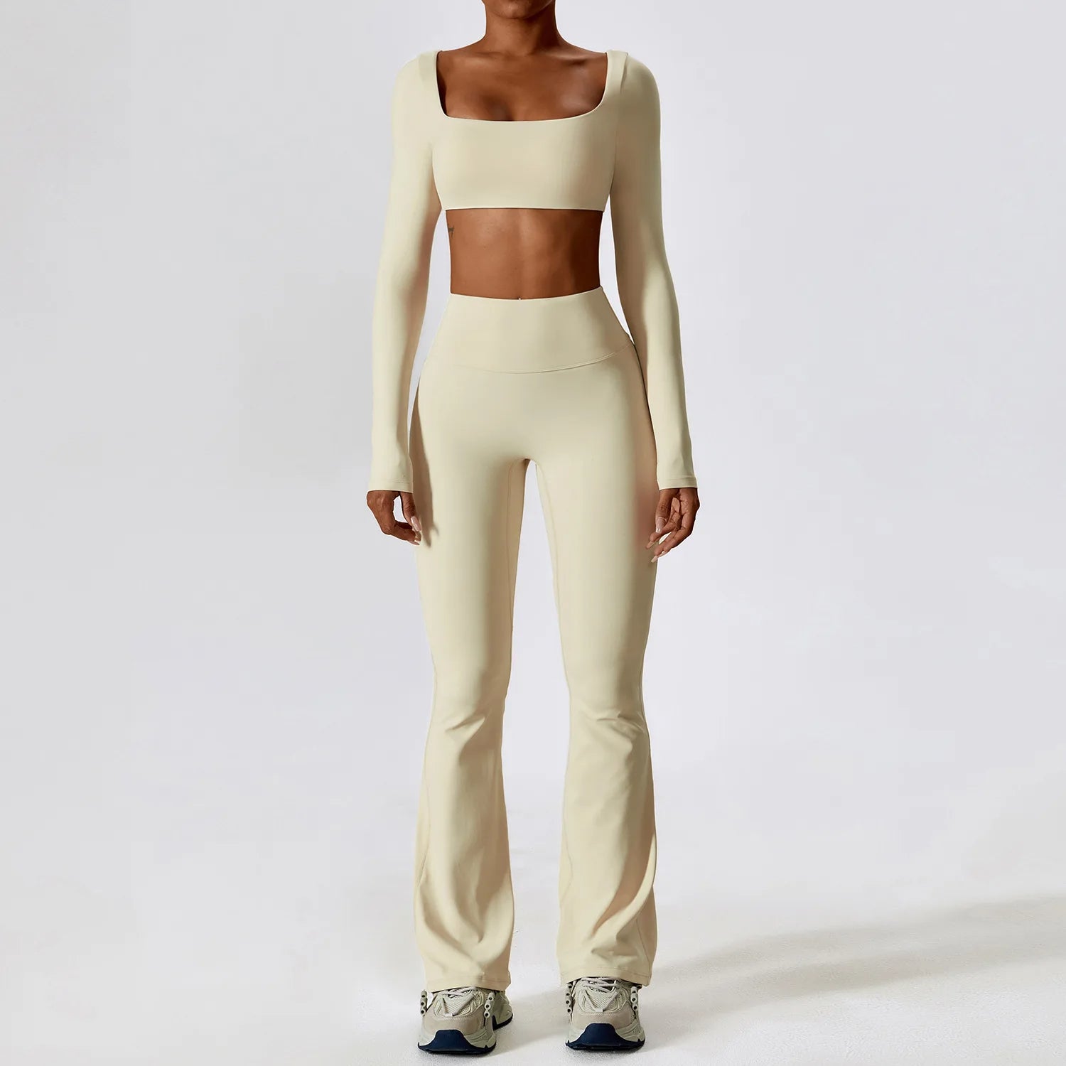 Gabrielle Long Sleeve Top & Flare Set